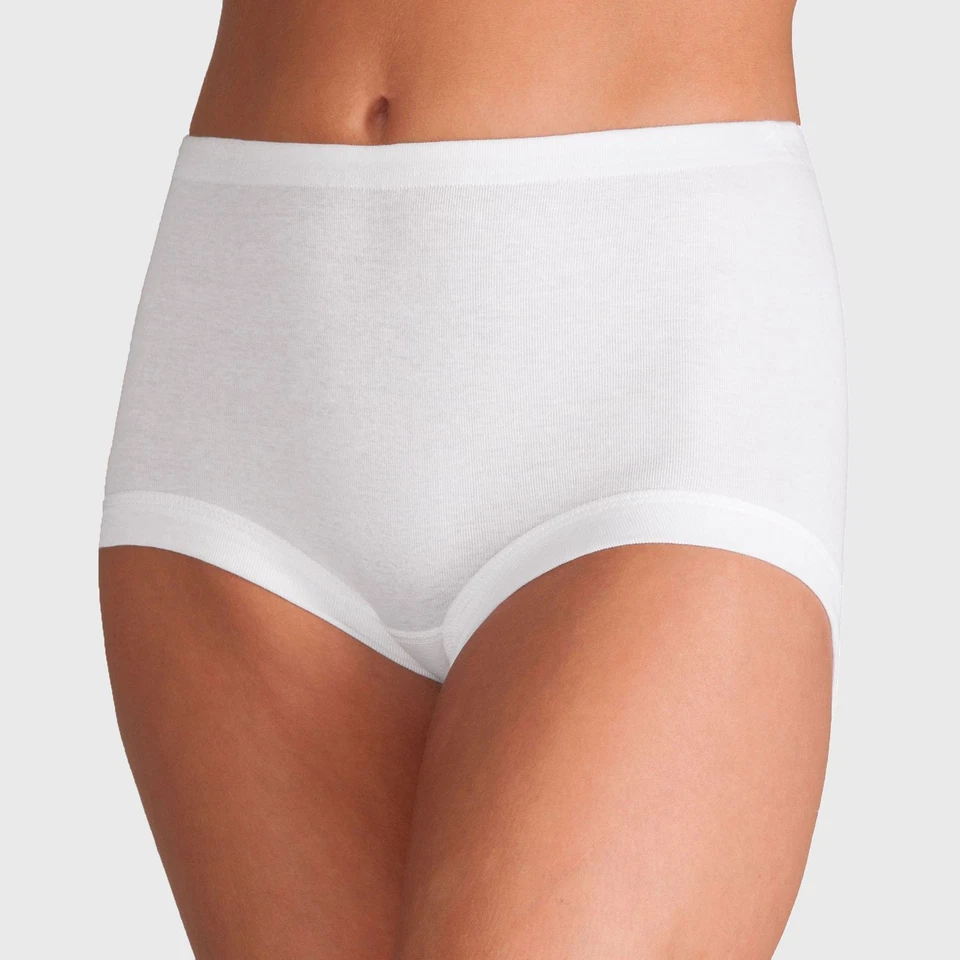 Esge 5er Pack Damen Taillenslip 8201-015 Gr. 42 in Weiss