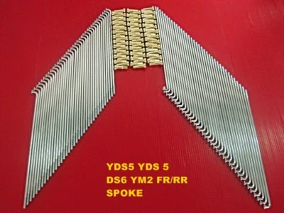 Fit YAMAHA YDS5 YDS 5 DS6 YM2 FR/RR SPOKE SET 72 Pcs. NIPPLE GOLD JAPAN [mi2536] - Image 1 of 4