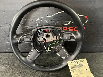 12-15 AUDI Q7 NEGRO CUERO ENVUELTO 4 RADIOS VOLANTE ID 4L0419091AE Foto 1 de 4