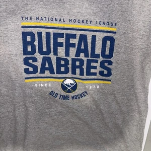 NHL Buffalo Sabres Old Time Hockey Camiseta Talla Mediana Hombre’s Camiseta Gris - Imagen 1 de 6