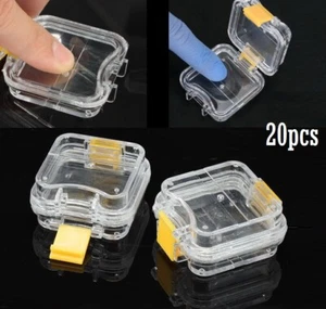 Dental Clear Boxes Acrylic Membrane Storage box Jewelry Holder False Teeth Case - Picture 1 of 12