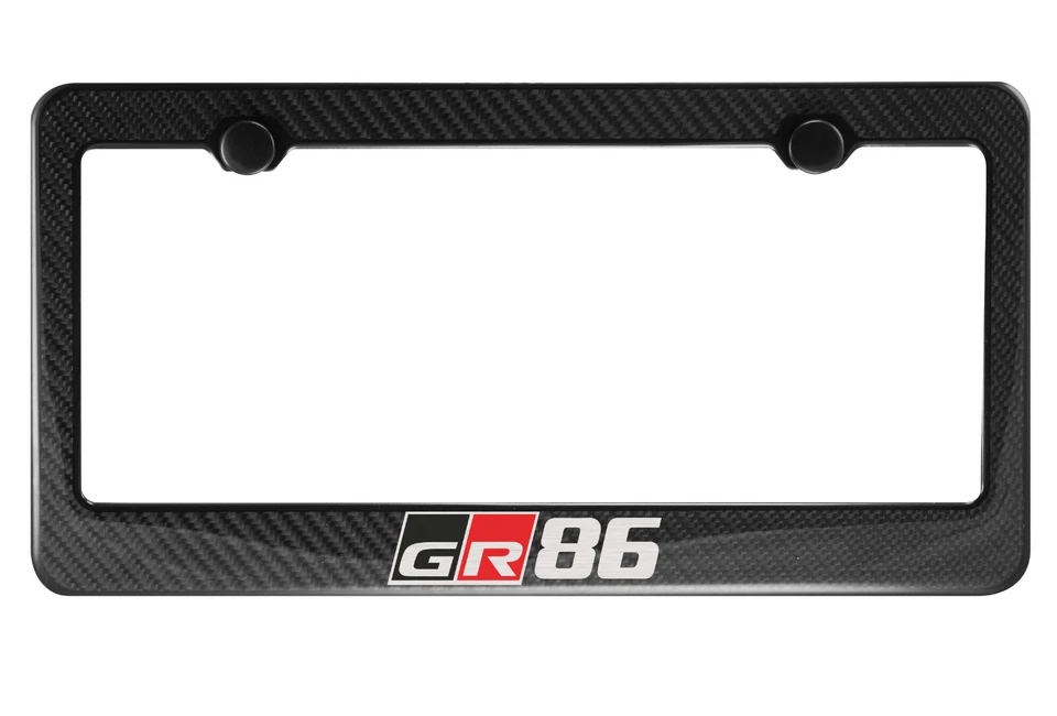 Marco de matrícula de fibra de carbono para Toyota GR 86 (solo se ajusta al frente) Foto 1 de 1