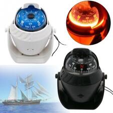 Led Light Pivoting Compass Navigation Electronic Compass For Marine Boat Car Us