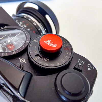 Leica 12mm Metal White Logo Camera Shutter Button for Leica Epson Fuji Canon + - Image 1 of 4