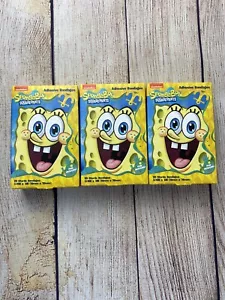 SpongeBob Adhesive Bandages (Total 60 Bandages) 3 Boxes-60 Bandages Total - Picture 1 of 3