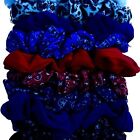 10 Pack Hair Ties Multi-Colored Bandana Styled Hair Accessories
