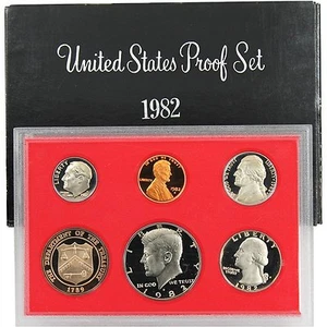 1982-S Proof Set United States US Mint Original Government Packaging Box - Picture 1 of 2