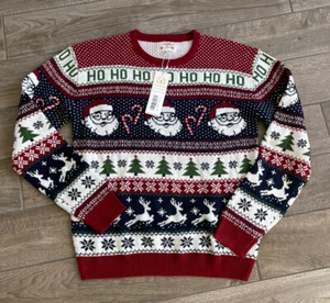 Suéter Feo Navidad Adulto Grande Santa Bastón de Caramelo Nuevo con Etiquetas Daisy Boutique - Imagen 1 de 4