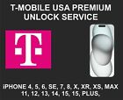T-Mobile USA, iPhone 11, 12, 13, 14, 15, 15 Plus, Factory Unlock, Premium