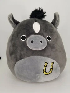 RARE Kentucky Derby 'LOUIE' Squishmallow 8" Gray w/ Gold Horseshoe -Near Mint- - Picture 1 of 12
