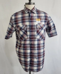 Carhartt Herren Hemd MEDIUM Rugged Flex Relaxed Fit Lightweight SS kariert Neu ohne Etikett - Bild 1 von 9