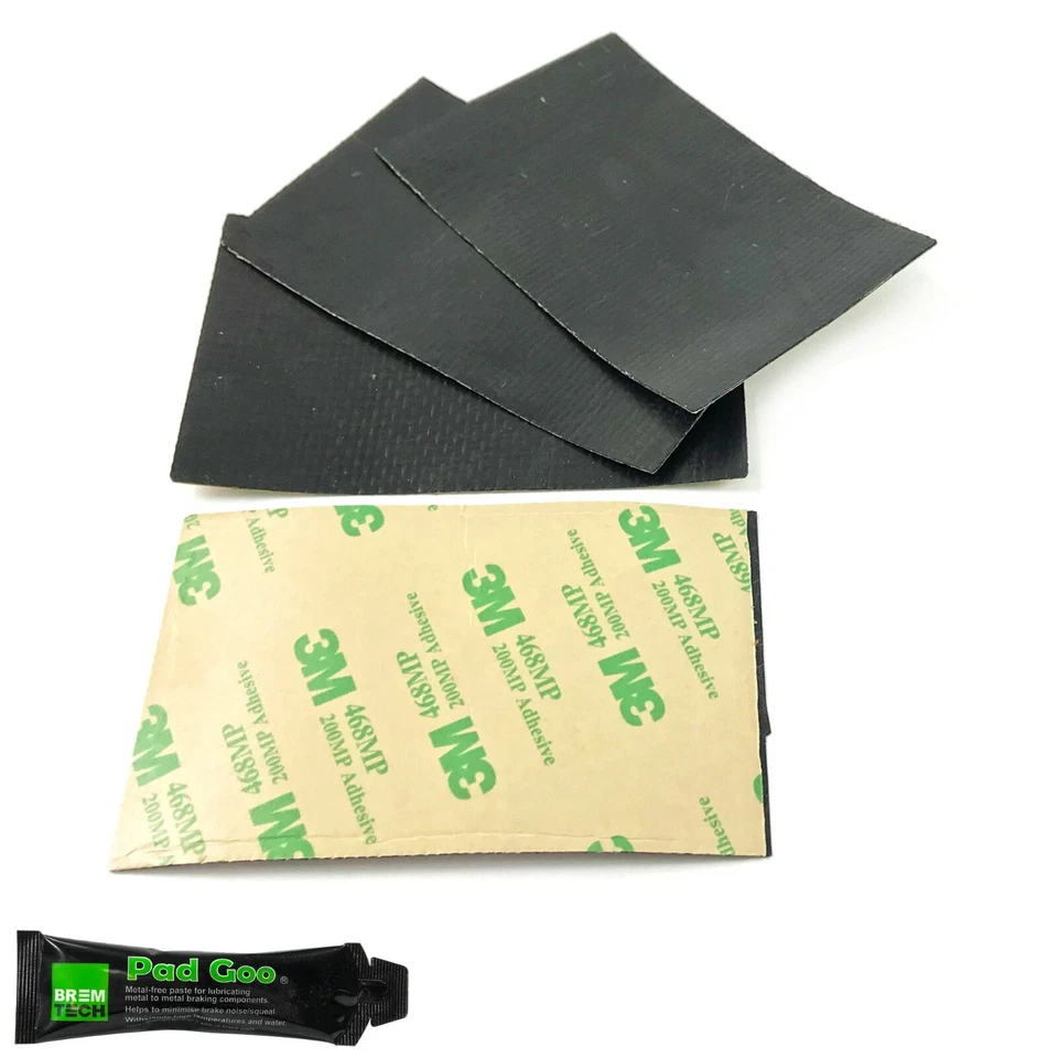 4 SELF ADHESIVE BRAKE PAD ANTI SQUEAL SHIMS 95X63MM FITS MOST MODELS BPF1299A - Image 1 of 1