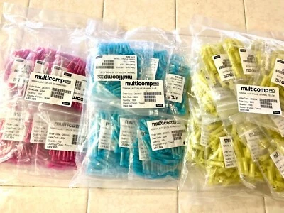 COMBO Pack 3000pcs Red/Blue/Yellow Nylon Butt Splice Assortment, Crimp Terminals - Image 1 of 4