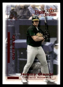 2001 Fleer Triple Crown #60 Jeremy Giambi Red #/254 - Picture 1 of 2