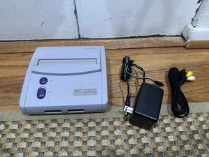 RGB Bypass Mod Super Nintendo SNES JR Mini 1-CHIP SNS-101 Console and Cables J - Picture 1 of 12