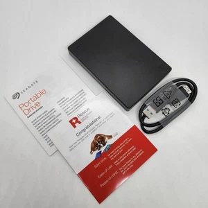 New wo box ~ Seagate Portable 2TB USB 3.0 External Hard Drive HDD - Black - Afbeelding 1 van 5