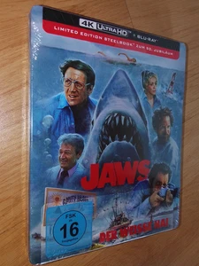 Der Weisse Hai Jaws 50th Anniversary Steelbook Edition 4K UHD Blu-ray NEU OVP - Bild 1 von 2