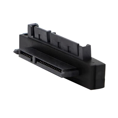 90 Degree SATA 22Pin 7+15 Male to SATA 22Pin Female Connector Replacement Parts - Image 1 of 4
