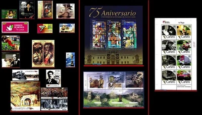 2573~2613 México 2008 LOTE CON 33 VALORES DEL AÑO, TODO MNH Foto 1 de 4