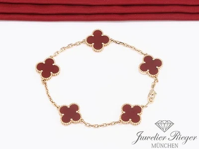 Van Cleef & Arpels Armband Vintage Alhambra Gelbgold 750 Karneol VCARD35500 Gold - Bild 1 von 4