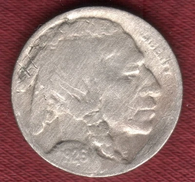 Монета номиналом 5 центов 1926-S с полуключевой датой с изображением буйвола - Изображение 1 из 2