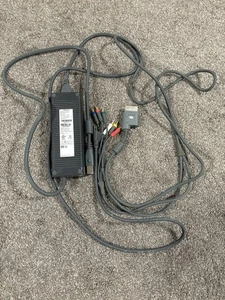 OEM Microsoft Xbox 360 AC Power Supply Brick & CORD + AV Cable - Picture 1 of 3