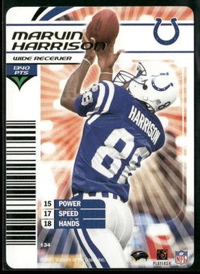 2002-03 NFL Showdown Marvin Harrison #134 Foil RARE! - Image 1 of 2