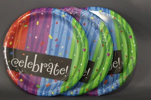 Creative Converting Party Creations Dinner Plate, 9", 8 Ct - Pack of 3 - Picture 1 of 3