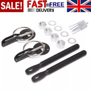 Universal Car Bonnet Pin Locking Kit Race Track Car Hood Latch Catch - Picture 1 of 7