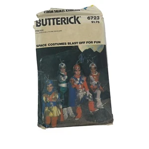 Butterick 6723 Vintage 80s Space Costume Kids S M L Uncut Astronaut Pattern - Imagen 1 de 2
