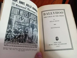 Ballyhoo Silas Bent 1927 hard cover edition - Imagen 1 de 2
