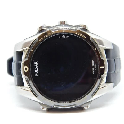Reloj digital de cuarzo para hombre PULSAR W861-X002 WR 100M tono negro batería nueva Foto 1 de 4