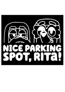 Bluey Nice Parking Spot Rita! Vinyl Sticker x 1 Decal in white, car, laptop..etc - Picture 1 of 3