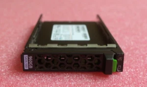 Fujitsu 960GB SATA 6Gb/s Mixed Use 2.5" Hot-Plug SSD S26361-F5588-L960 + Caddy - Picture 1 of 4