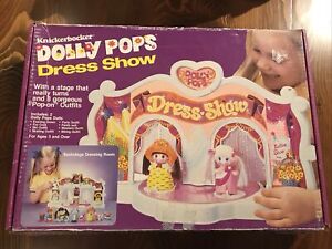 Vintage Knickerbocker Dolly Pops Dress Show Playset 1410 Box 1981 No Dolls Incl