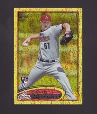2012 Topps Gold Sparkle David Carpenter Rookie #595 Houston Astros