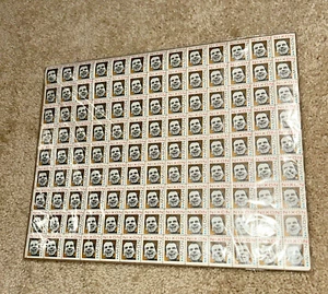 Hoja completa 1968 - sellos de Nixon Now 117 estampillas - Imagen 1 de 3