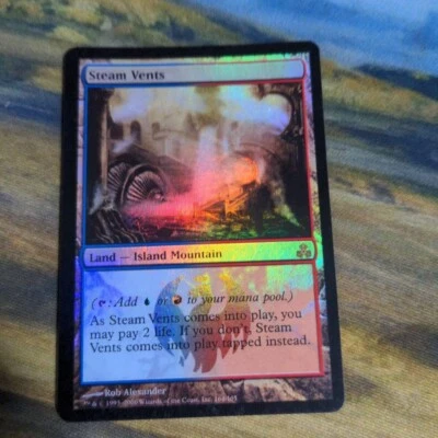 MTG Steam Vents - Guildpact - Rare Foil - ENG - LP - Image 1 of 4