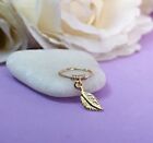 Leaf Helix Earring Cartilage Hoop Feather Piercing Ring Gold Silver 22g 20g 18g