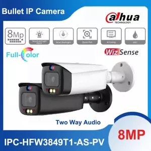 Cámara IP bala de audio bidireccional a todo color Dahua IPC-HFW3849T1-AS-PV S4 8 MP SMD TIOC - Imagen 1 de 18