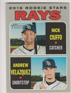 Andrew Velazquez 2019 Topps Heritage #381 RC Rookie Card New York Yankees - Picture 1 of 2
