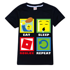 Roblox Eat Sleep Repeat Unisex Kid T Shirt 100% Cotton AU Shop