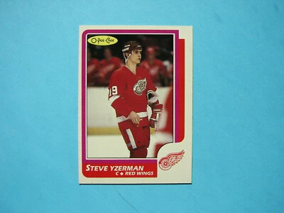 1986/87 O-PEE-CHEE NHL HOCKEY CARD #11 STEVE YZERMAN NM SHARP!! 86/87 OPC - Image 1 of 2
