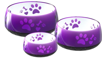 ELROPET® Hundenapf kleine Hunde & große Hunde Futternapf Trinknapf Hund S/M/L LILA