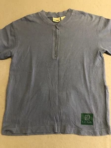 Vintage LL Bean Kids T Shirt Youth Boys Large Blue Knit Snake Graphic Cycling Te - Picture 1 of 5