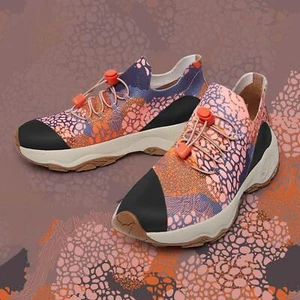 UIN Women's Fashion Sneakers Walking Casual Comfortable Shoes (Spread Yellow) - Picture 1 of 8
