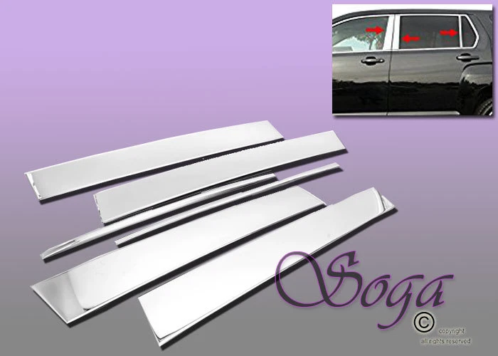 FIT 2010-2015 GMC TERRENO CROMO PILAR B 6 PIEZAS PILAR POSTE MOLDURA ACERO INOXIDABLE Foto 1 de 1