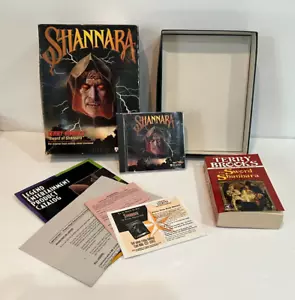 Shannara (PC, 1995) DOS o Windows 95 CD Rom Big Box - Completo di Libro - Raro - Foto 1 di 13