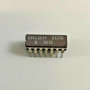 SIGNETICS S54LS86F/883B MILSPEC CERAMICA CDIP14 S54LS86F / 883B - Foto 1 di 5