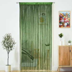 Beaded Curtain Door String Curtains for Doorways Tassels Beads Hanging Fringe... - Picture 1 of 8